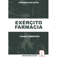 Farmacêutico EXERCITO 2021 - Vunesp Farmacêutico EXERCITO 2021 - Vunesp
